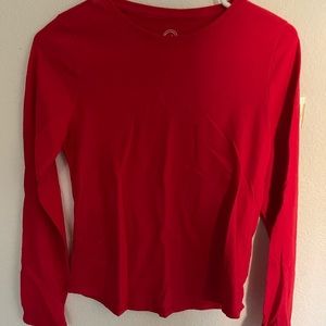Red long sleeve shirt